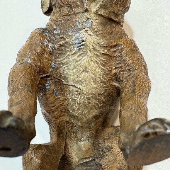 Realistic Antique Cold Painted Bronze Figure Bulldog Dog Patina - Picture 6 of 11